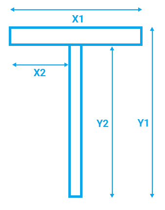 T beam cross section